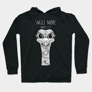 Smile more! Worry less Hoodie